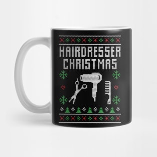 Hairdresser Ugly Christmas Sweater Hairdresser Christmas Gift Mug